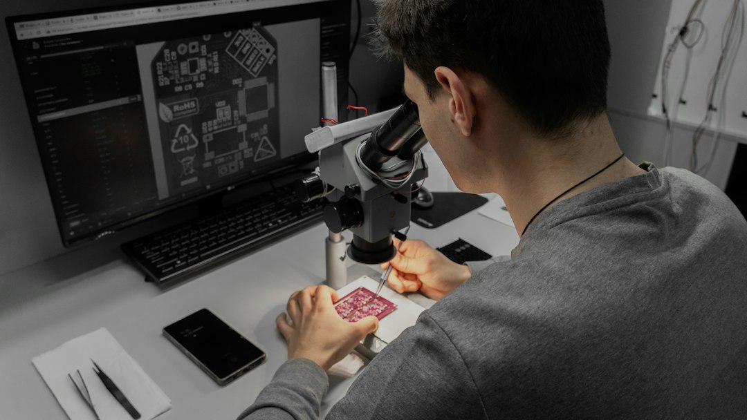 Actual electronics production and circuit board assembly, illustrating precision manufacturing
