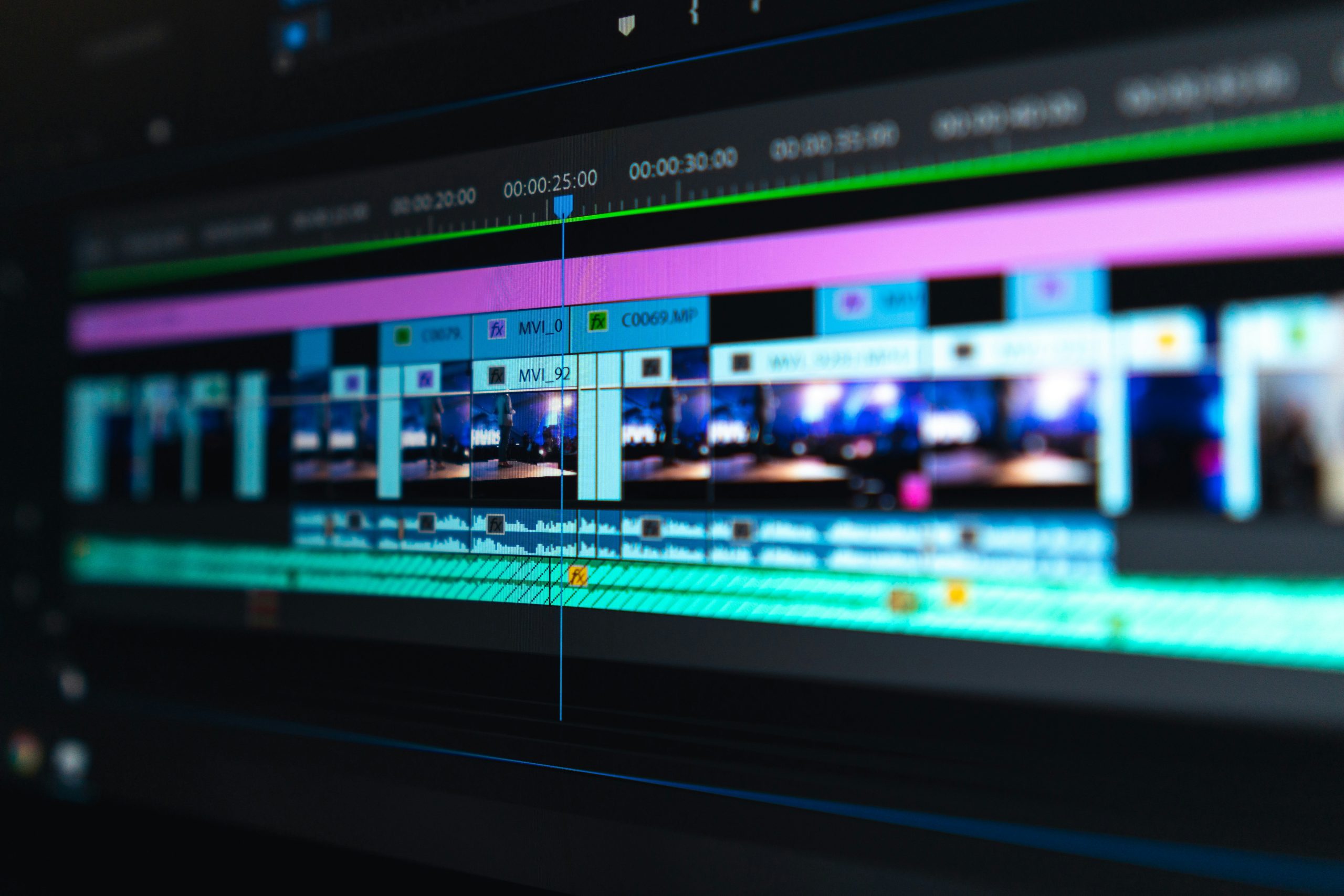 Professional video editing workstation