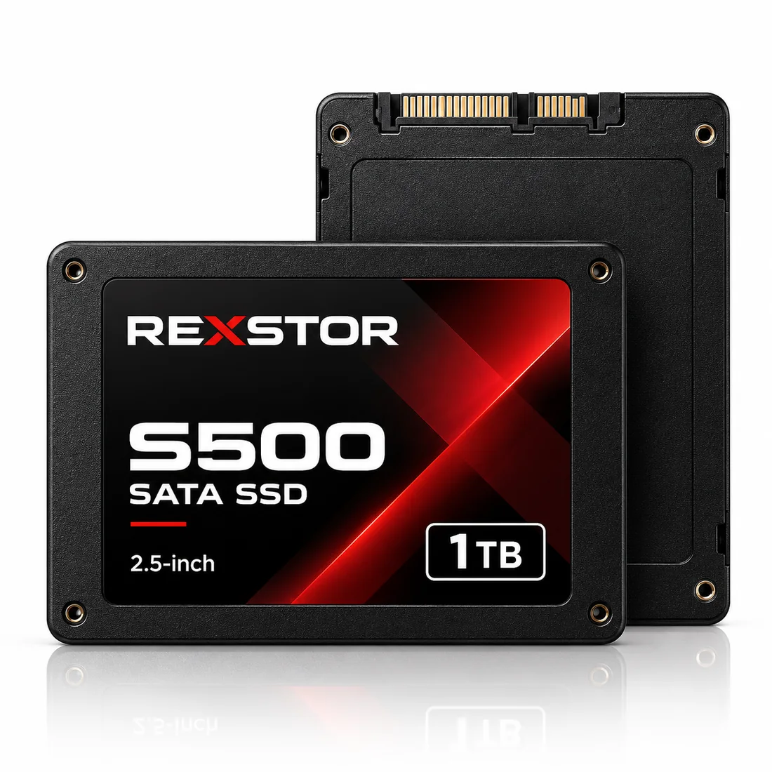 Rexstor S500 2.5-inch SATA SSD — Rexstor Consumer illustrative product render